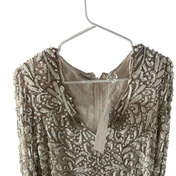 Judith Ann Creations Vintage Style 1094 Handmade Beaded Silk Dress S - Picture 10 of 10